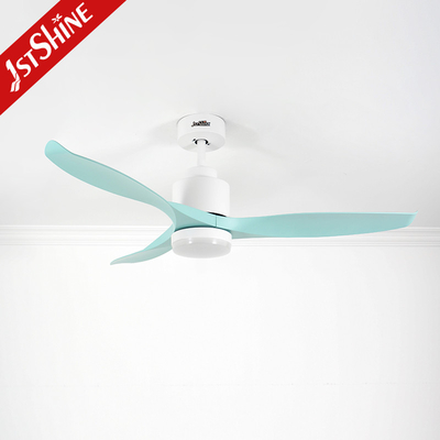 Dimming Light 52 Inches Ceiling Fan Modern 3 Green Blades With DC Motor