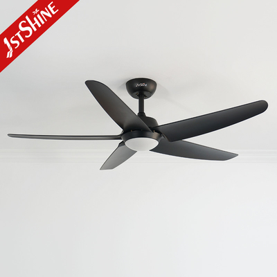 High Speed Ceiling Fan With Led Light 5 Plastic Blades Black OEM Color