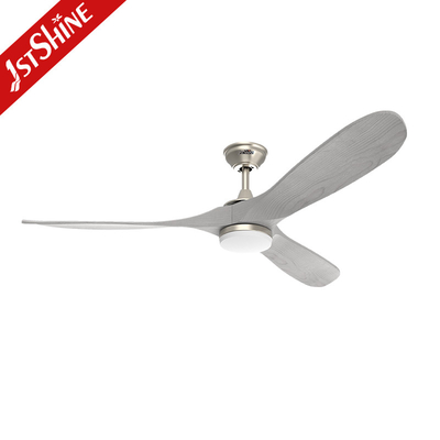 Large Airflow Modern LED Celling Fan With Quiet DC Motor 3 Wood Blades