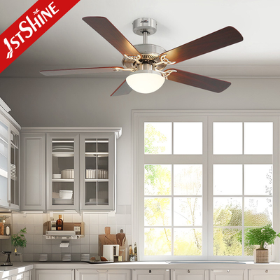 MDF Blades Decorative Ceiling Light Fan Low Noise DC/AC Motor For Living Room