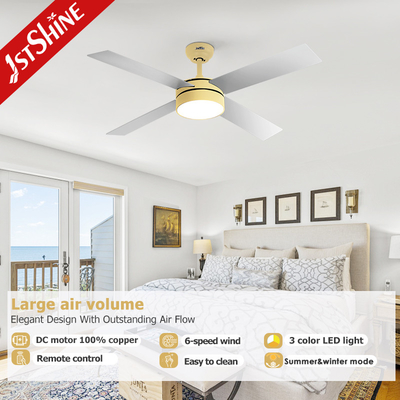 CCC Modern Ceiling Fan With Light And Remote Control 4 MDF Blades