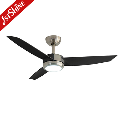 Modern Ceiling Fan With LED Light Plastic Blade Low Noise Cooling