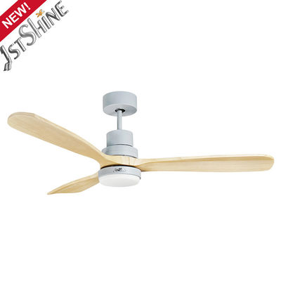 Solid Wood Smart 110v Color Changing Ceiling Fan Remote Control AC Motor