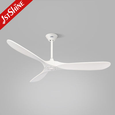 Eco Silent Solid Wood Ceiling Fan Electric Power White Rotation