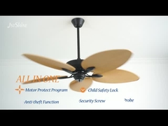 پنکه سقفی مدل استوایی 56 اینچ dc پنکه سقفی 5 پره با ریموت کنترل