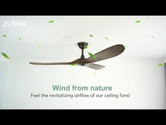 60 اینچ پنکه سقفی LED با موتور Dc آرام چراغ فن مدرن