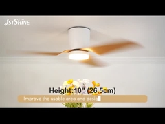فنر سقف پلاستیکی با نور کم نور LED نور چوب تیغه موتور DC