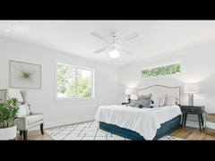 فانتونیست سقف تزئینی سنتی ۳۵ وات زنجیر کشش ۴ تیغه MDF برای اتاق خواب