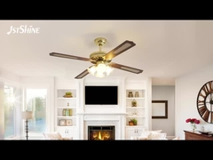 فانتونیست سقف تزئینی سنتی ۳۵ وات زنجیر کشش ۴ تیغه MDF برای اتاق خواب