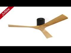 3 تیغه هواپیمای سقف چوبی با کنترل از راه دور خاموش موتور DC سرعت بالا