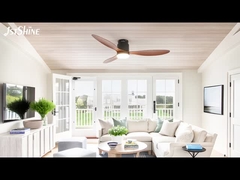 52 اینچ فلش نصب فن سقف نور تزئینی پلاستیکی دی سی موتور