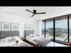 فنر سقف چوبی تیره با موتور DC خاموش با سرعت بالا