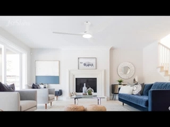 فن سقفی سفید/سیاه با ریموت کنترل روشنایی DC