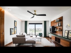 پنکه سقف ال ای دی 52 اینچی مدرن با موتور DC، تیغه های ABS سیاه