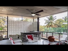 فن کلاسیک سقف 52 اینچی با چراغ LED و کنترل زنجیره کششی