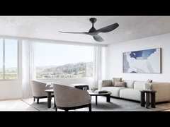 52 اینچ مات مشکی فانتونیست سقف DC لچک تیغه های ABS کنترل از راه دور