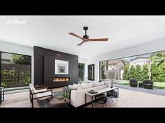 پنکه سقفی چوبی جامد 52 اینچی، ظرافت طبیعی با موتور DC قدرتمند