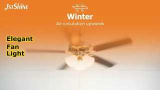 پنکه سقفی 52 اینچی سبک اروپایی با نور