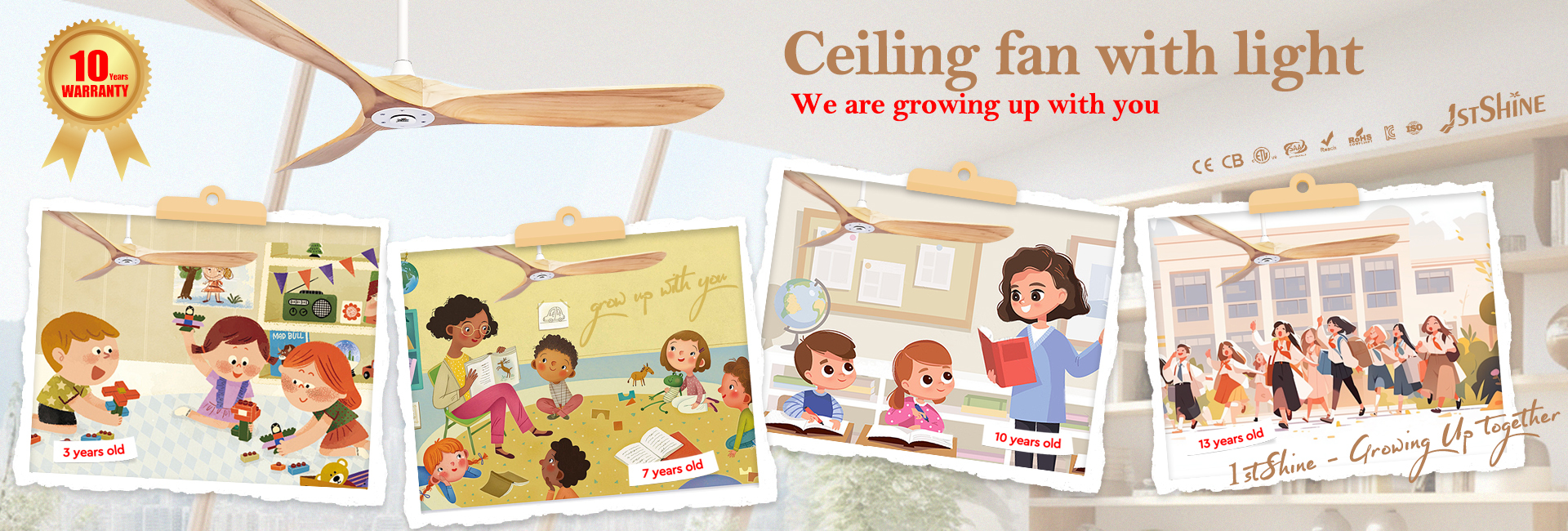 کیفیت پنکه سقفی LED از راه دور کارخانه