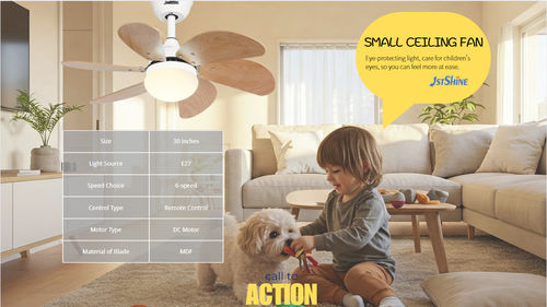 آخرین اخبار شرکت در مورد چراغ های فن سقف اتاق کودکان: امن، آرام و برای فضاهای مدرن طراحی شده است