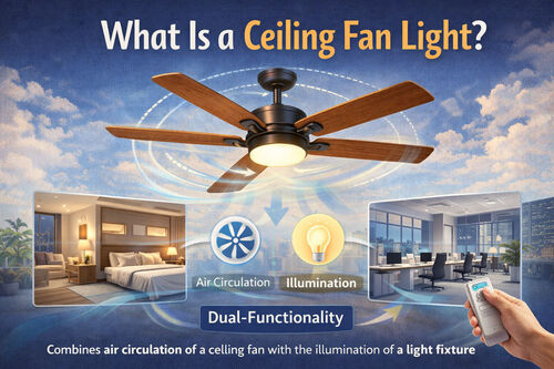 آخرین اخبار شرکت در مورد What Is a Ceiling Fan Light?
