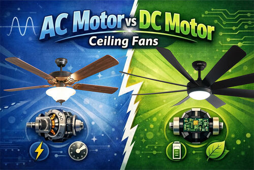 آخرین اخبار شرکت در مورد AC Motor vs DC Motor فن های سقف