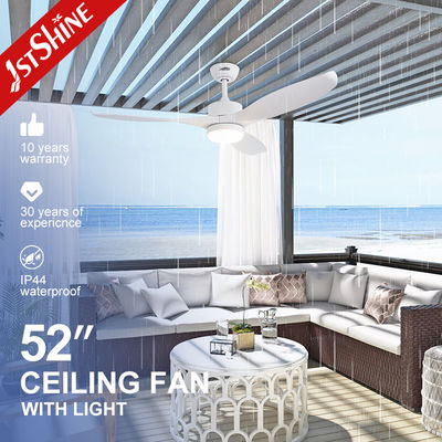 قیمت خوب پنکه سقفی فضای باز ضدآب با 3 پره پلاستیکی و چراغ LED سفید آنلاین