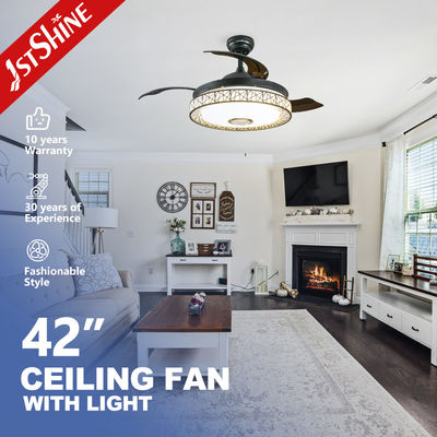 قیمت خوب کنترل از راه دور لوستر فن سقفی نامرئی Ultra Quiet Music آنلاین