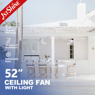 قیمت خوب پنکه سقفی مدرن 52 اینچی با پره‌های ABS و نور LED یکپارچه آنلاین