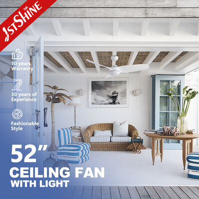 قیمت خوب پنکه سقفی مدرن 52 اینچی با چراغ LED و موتور DC بی‌صدا برای خانه و دفتر آنلاین