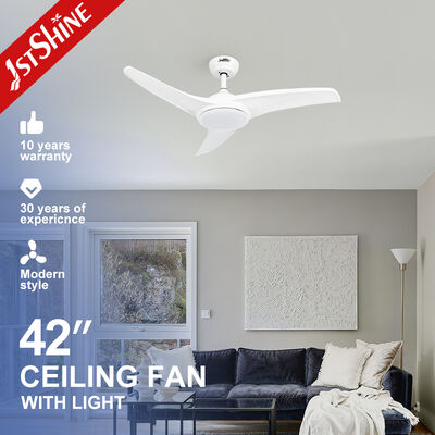 قیمت خوب 42 اینچ فانتونیست سقف مدرن سفید با موتور DC و چراغ LED قابل تنظیم کنترل از راه دور آنلاین