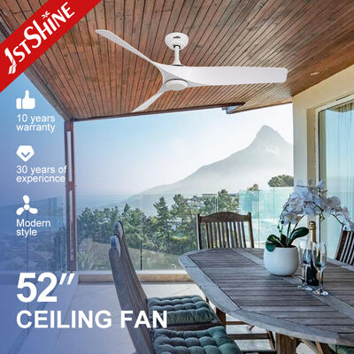 کیفیت پنکه سقفی مدرن سفید ۵۲ اینچی با موتور DC بی‌صدا و ۳ پره ABS کارخانه